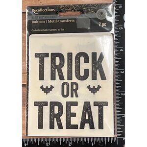 Recollections Rub-On Transfers Halloween 7 Pc Set 430416